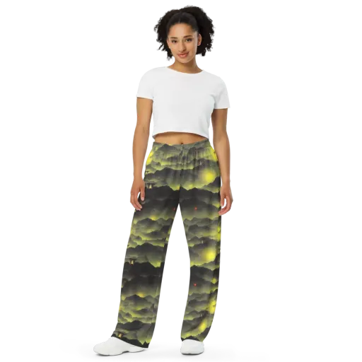 Spectral Isle on a Wide-Leg Pants