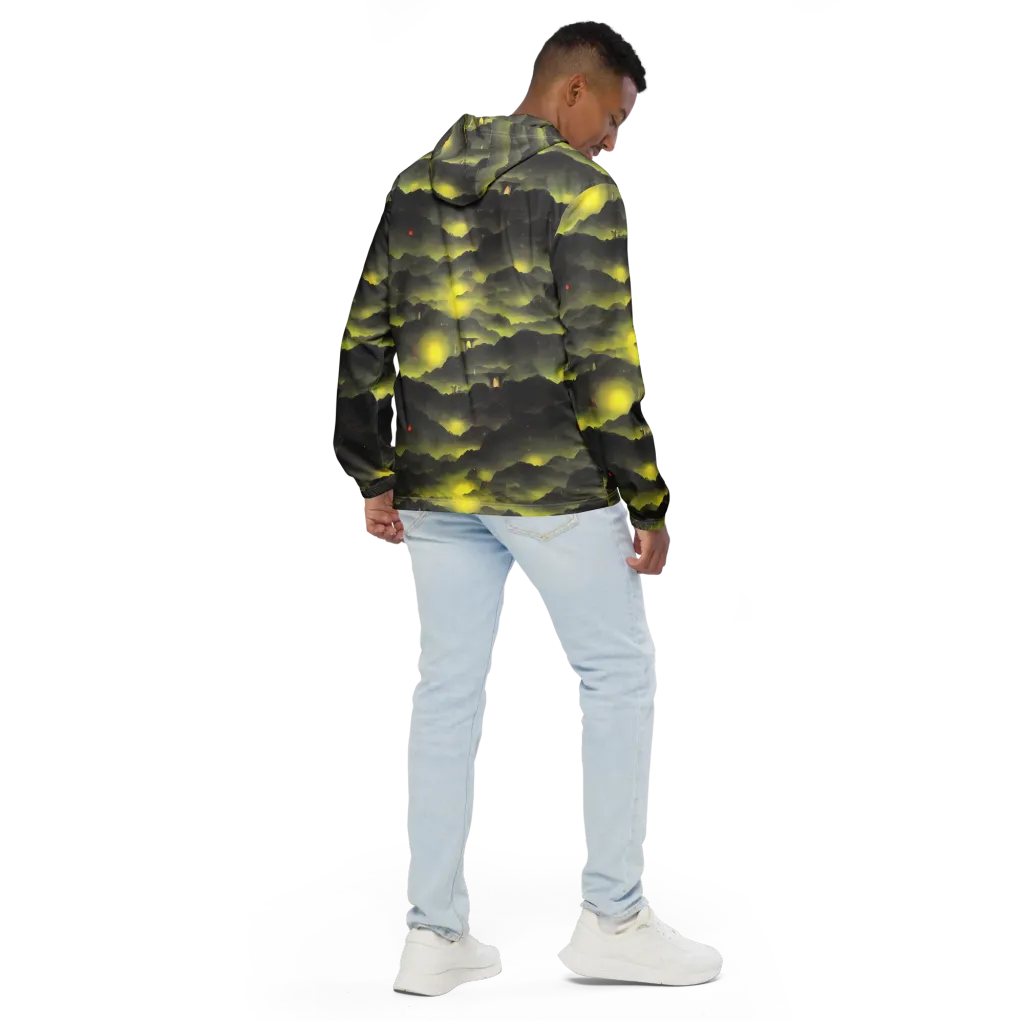 Spectral Isle on Men's Windbreaker — Back