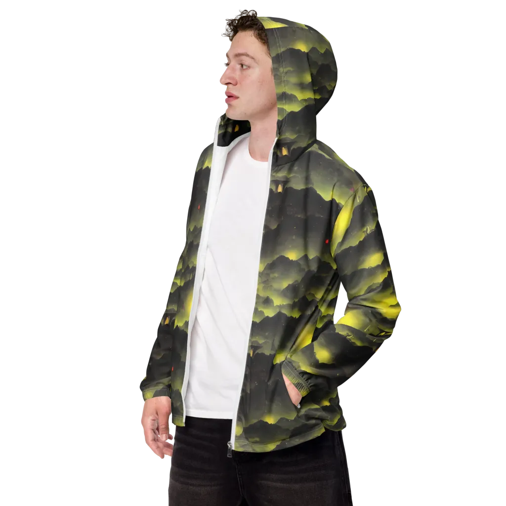 Spectral Isle on Men's Windbreaker — Left Front