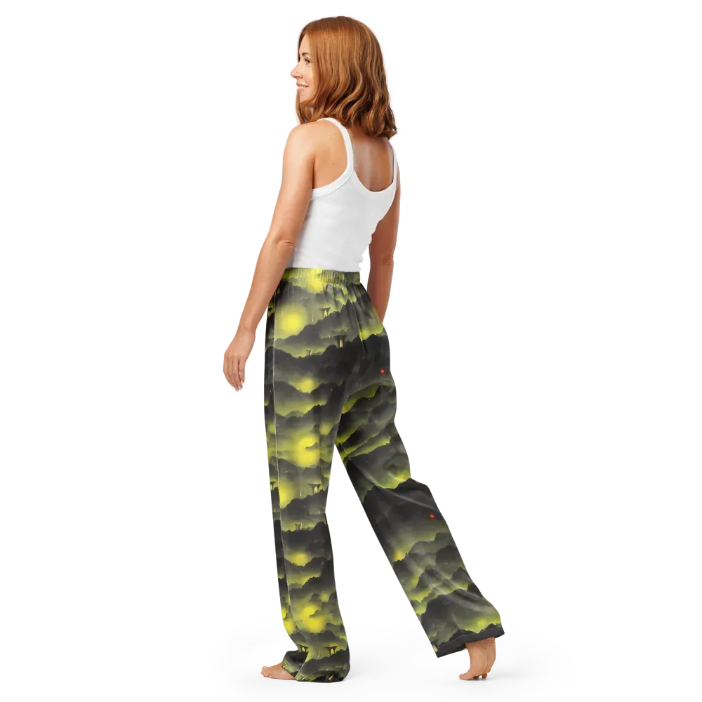 Spectral Isle on Women's Pajama Pants — Back