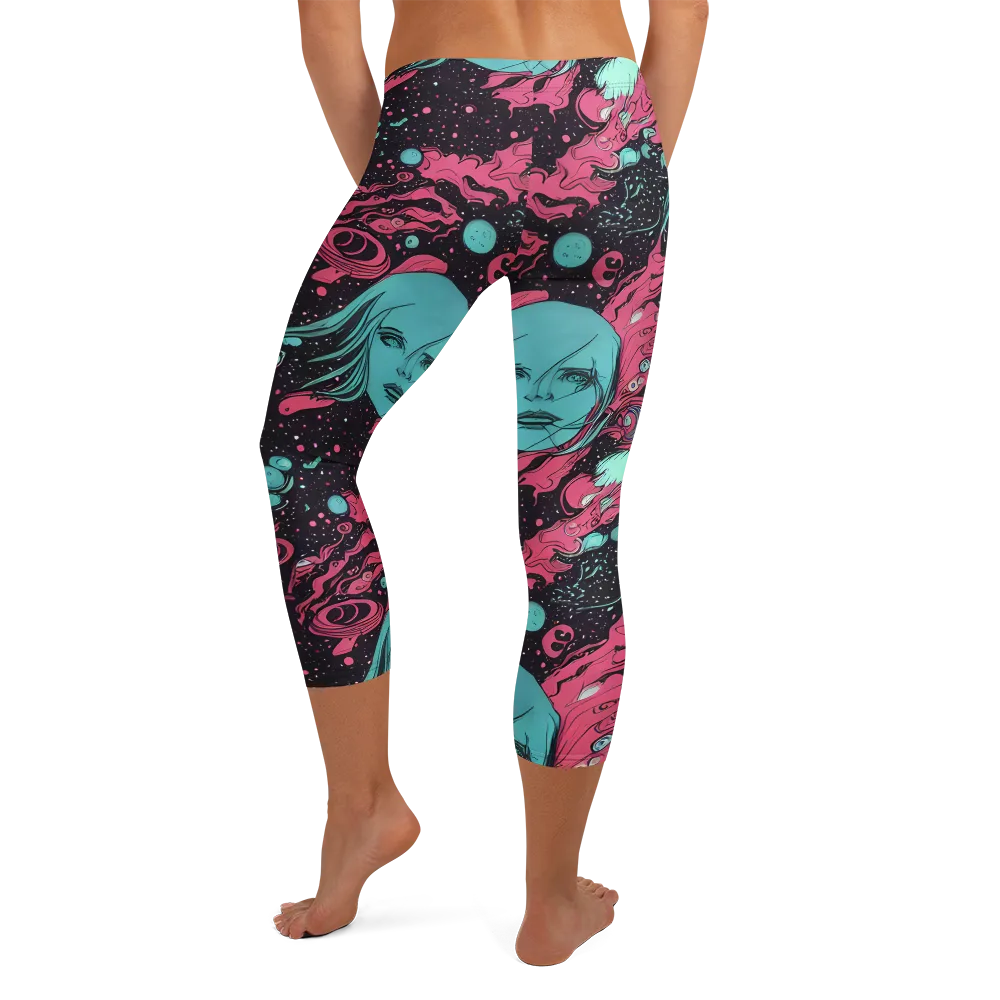 Spectral Dreamer on Capri Leggings — Back