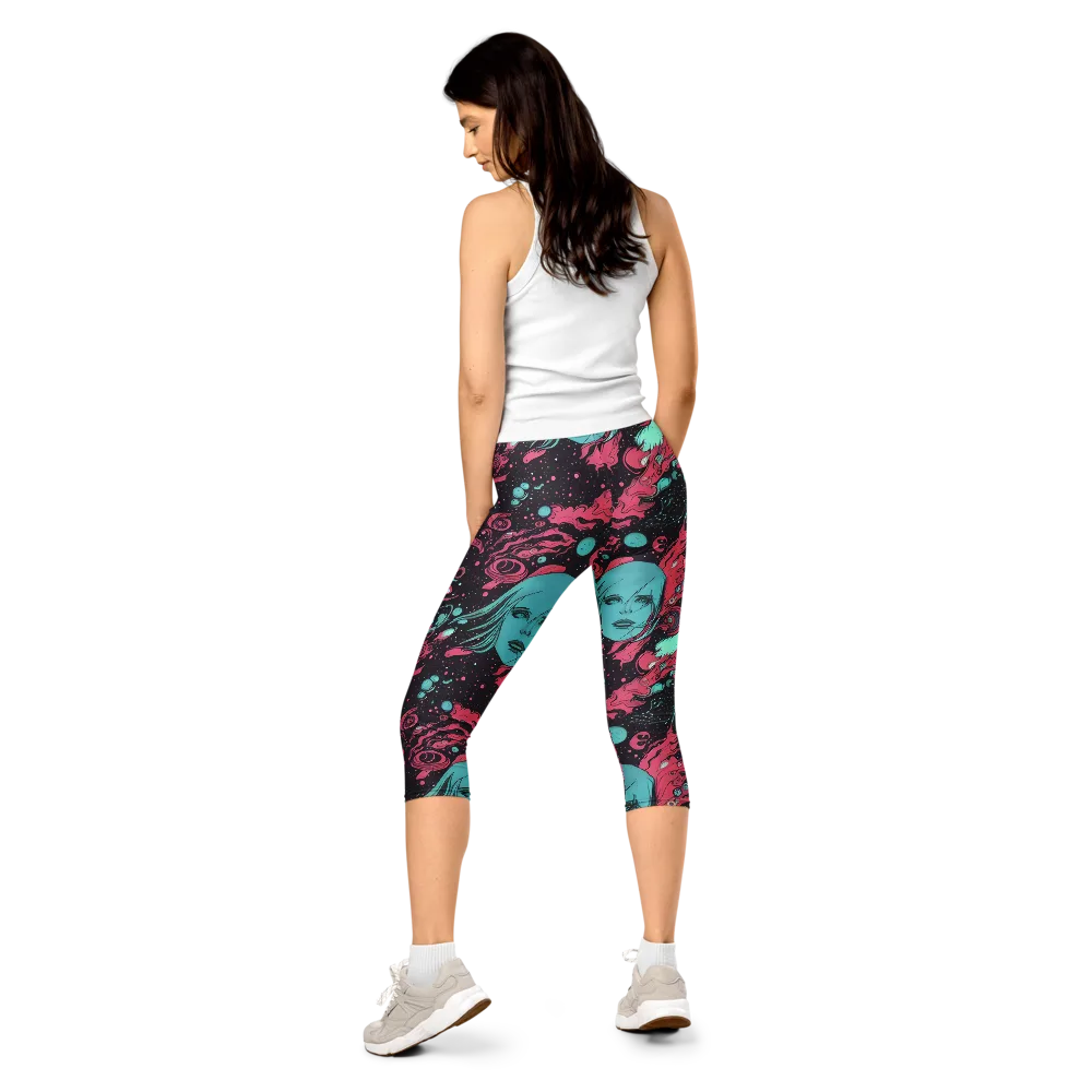 Spectral Dreamer on Capri Leggings — Back