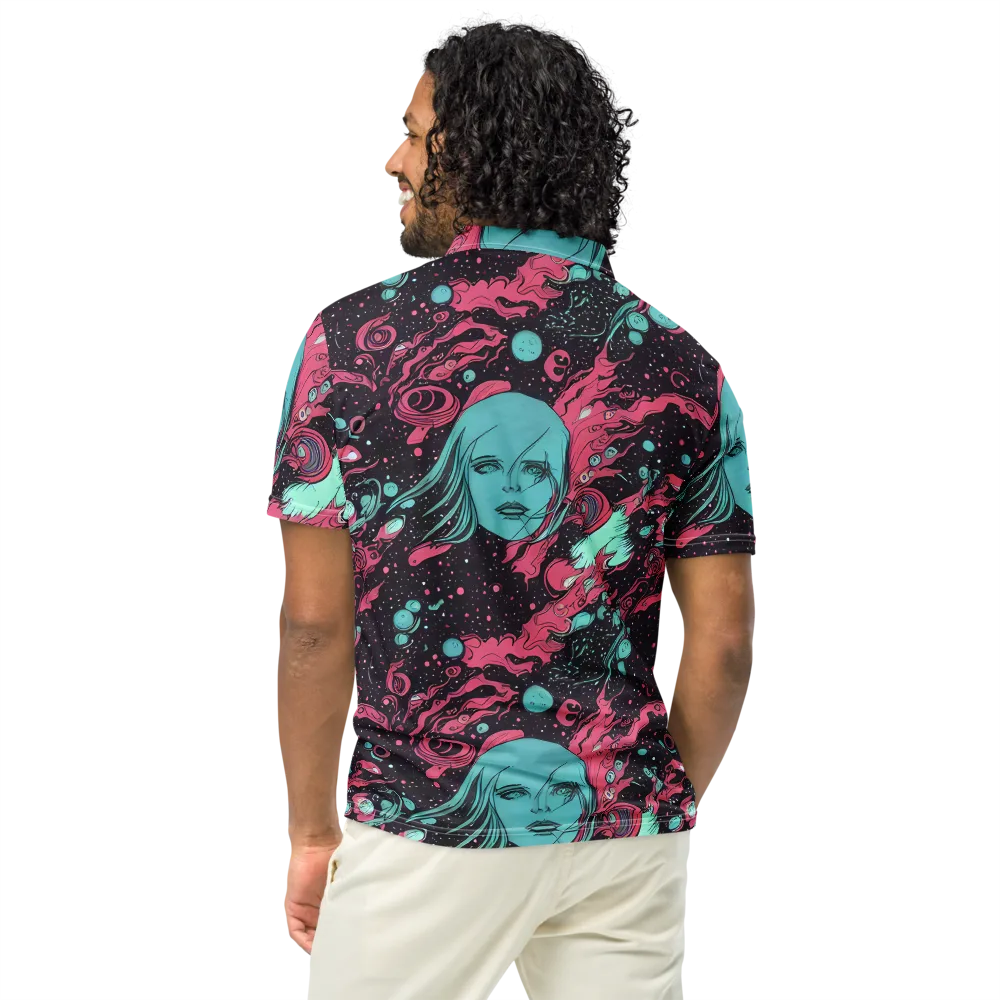 Spectral Dreamer on Men's Slim Fit Polo Shirt — Back