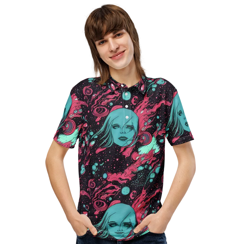Spectral Dreamer on Men's Slim Fit Polo Shirt — Front