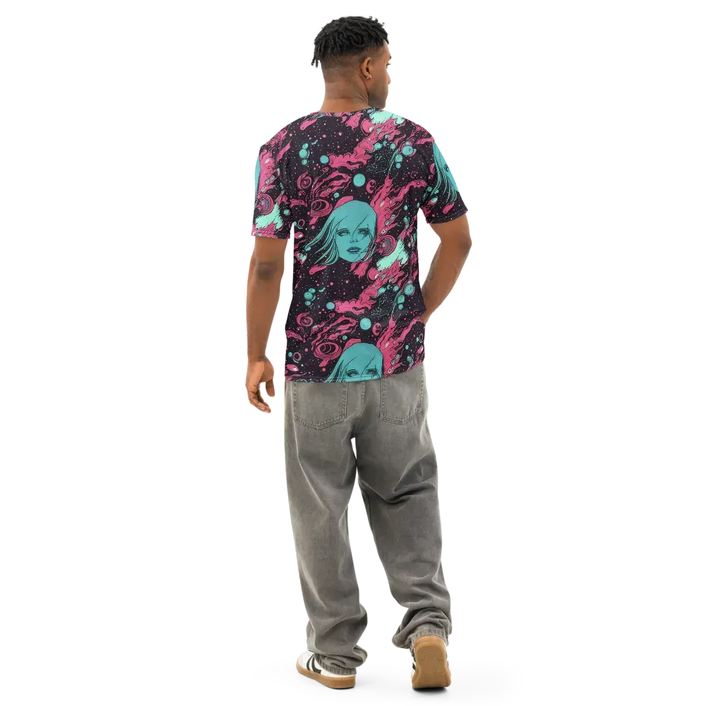 Spectral Dreamer on Men's Cotton Crew Neck T-Shirt — Back