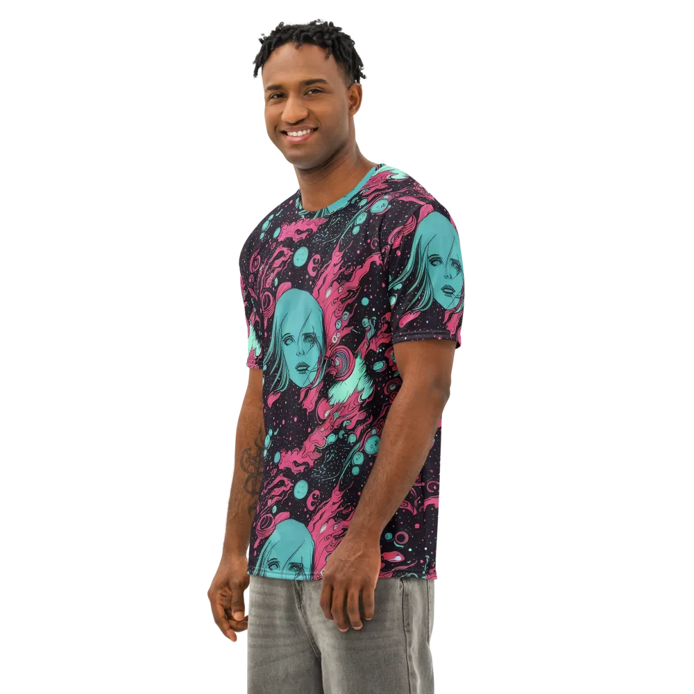 Spectral Dreamer on Men's Cotton Crew Neck T-Shirt — Left Front