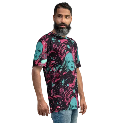 Spectral Dreamer on a Men's Crew Neck T-Shirt