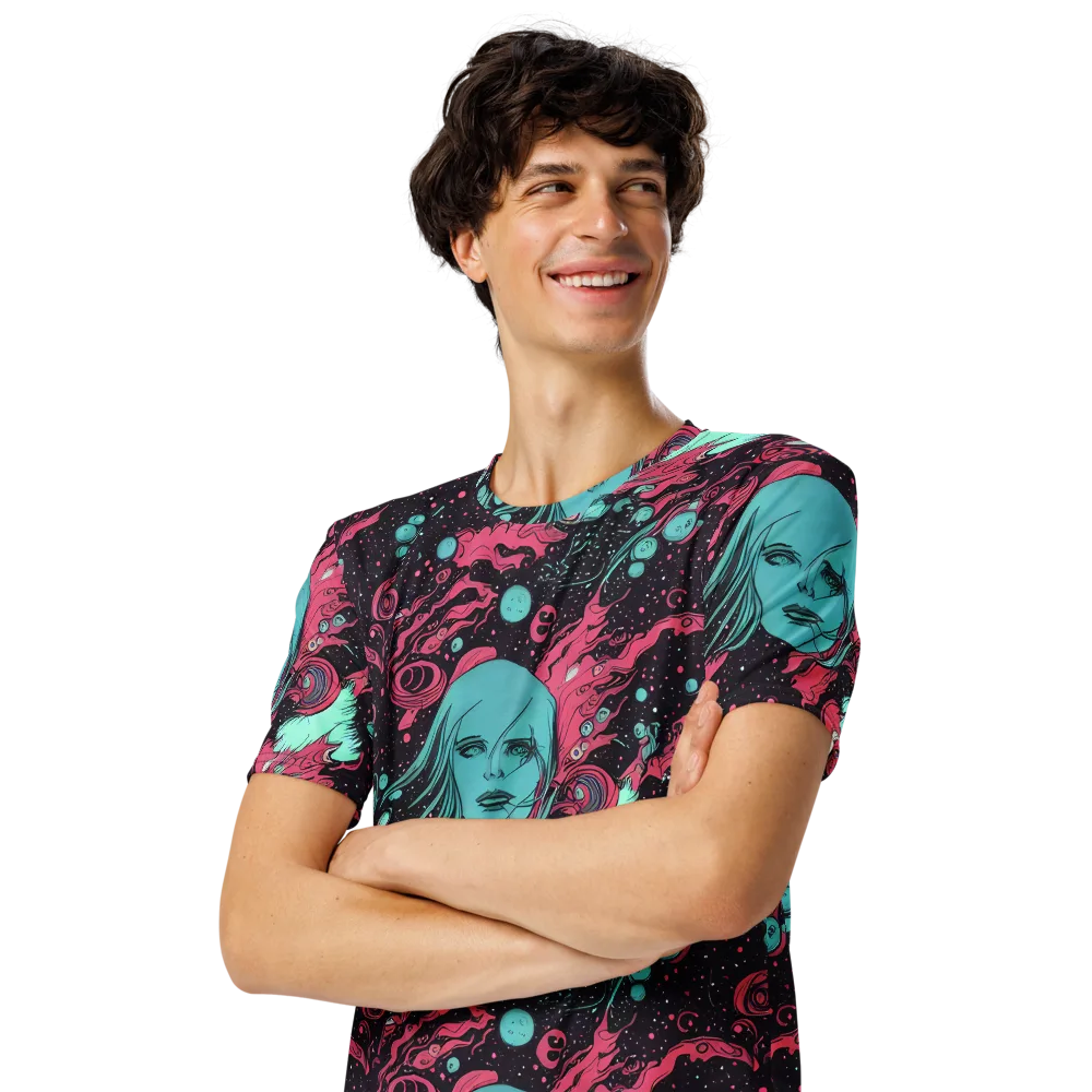 Spectral Dreamer on Men's Crew Neck T-Shirt — Left Front