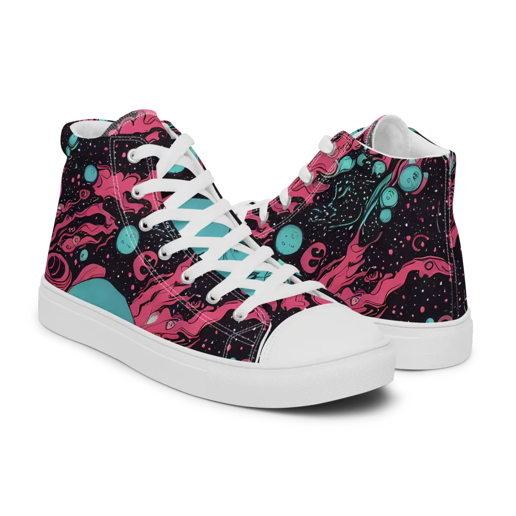 Spectral Dreamer on Men's High Top Canvas Shoes — Right