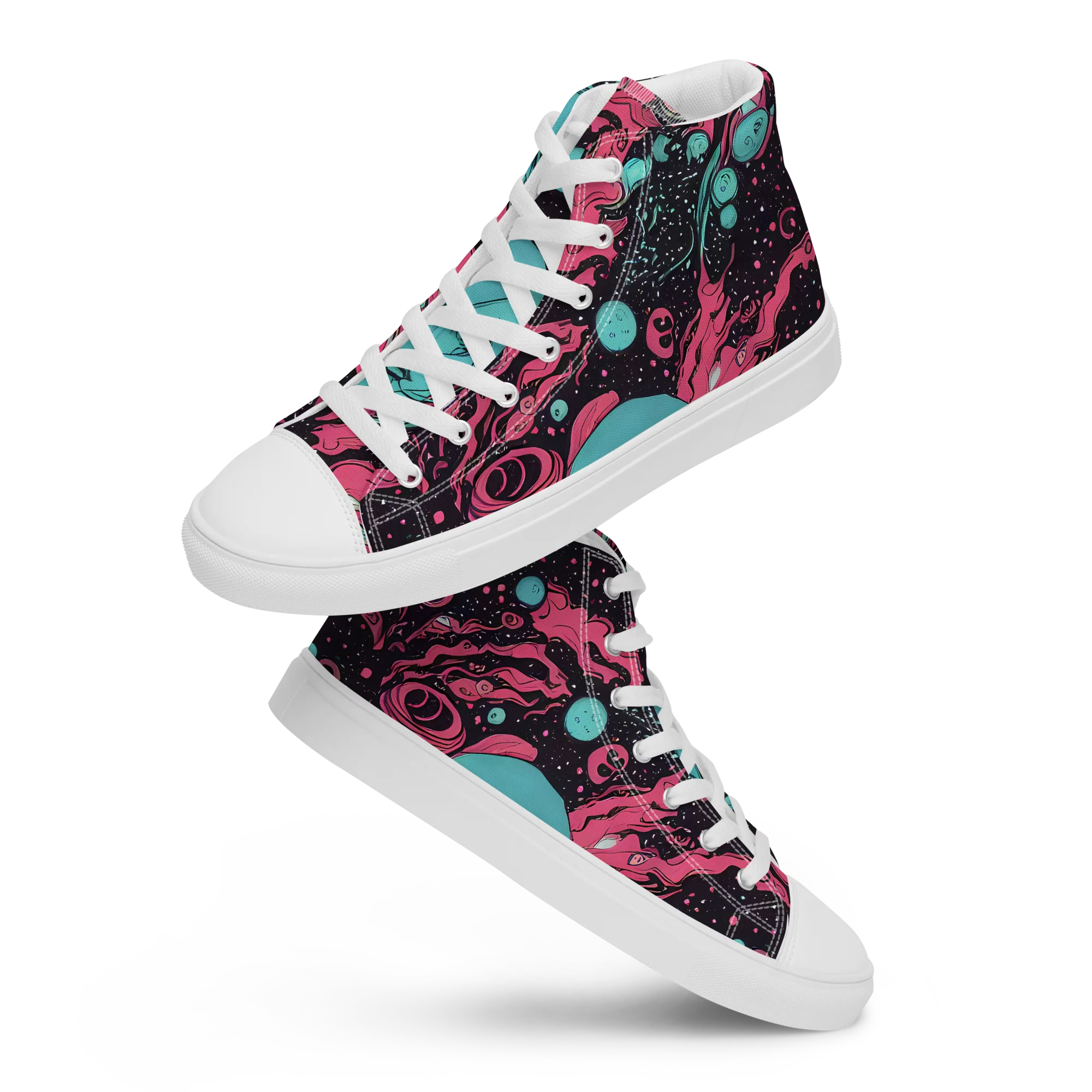 Spectral Dreamer on Men's High Top Canvas Shoes — Front