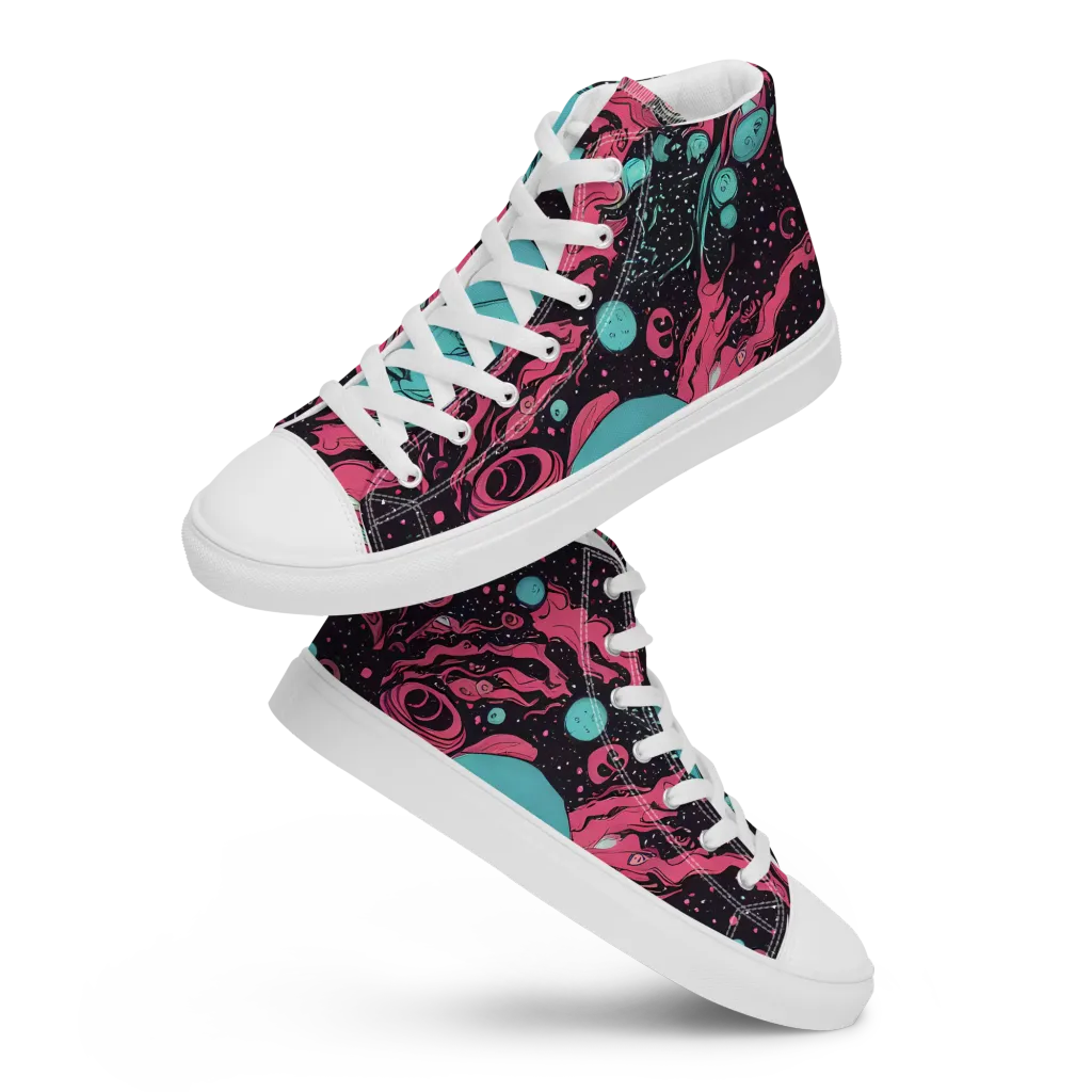 Spectral Dreamer on Men's High Top Canvas Shoes — Front