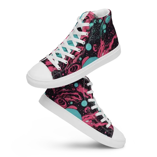 Spectral Dreamer on a Men's High Top Canvas Shoes