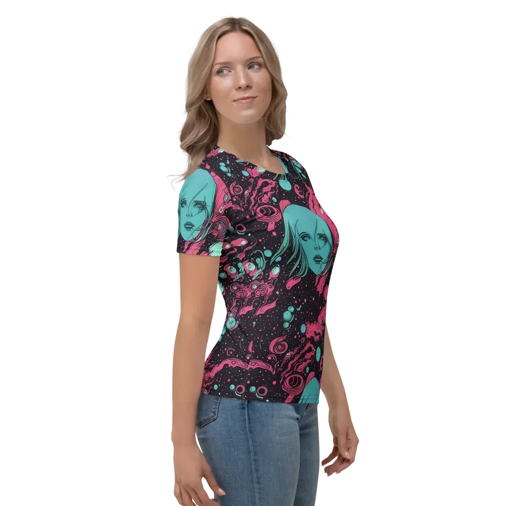 Spectral Dreamer on Women's Crew Neck T-Shirt — Right