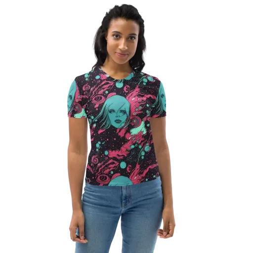 Spectral Dreamer on a Women's Crew Neck T-Shirt