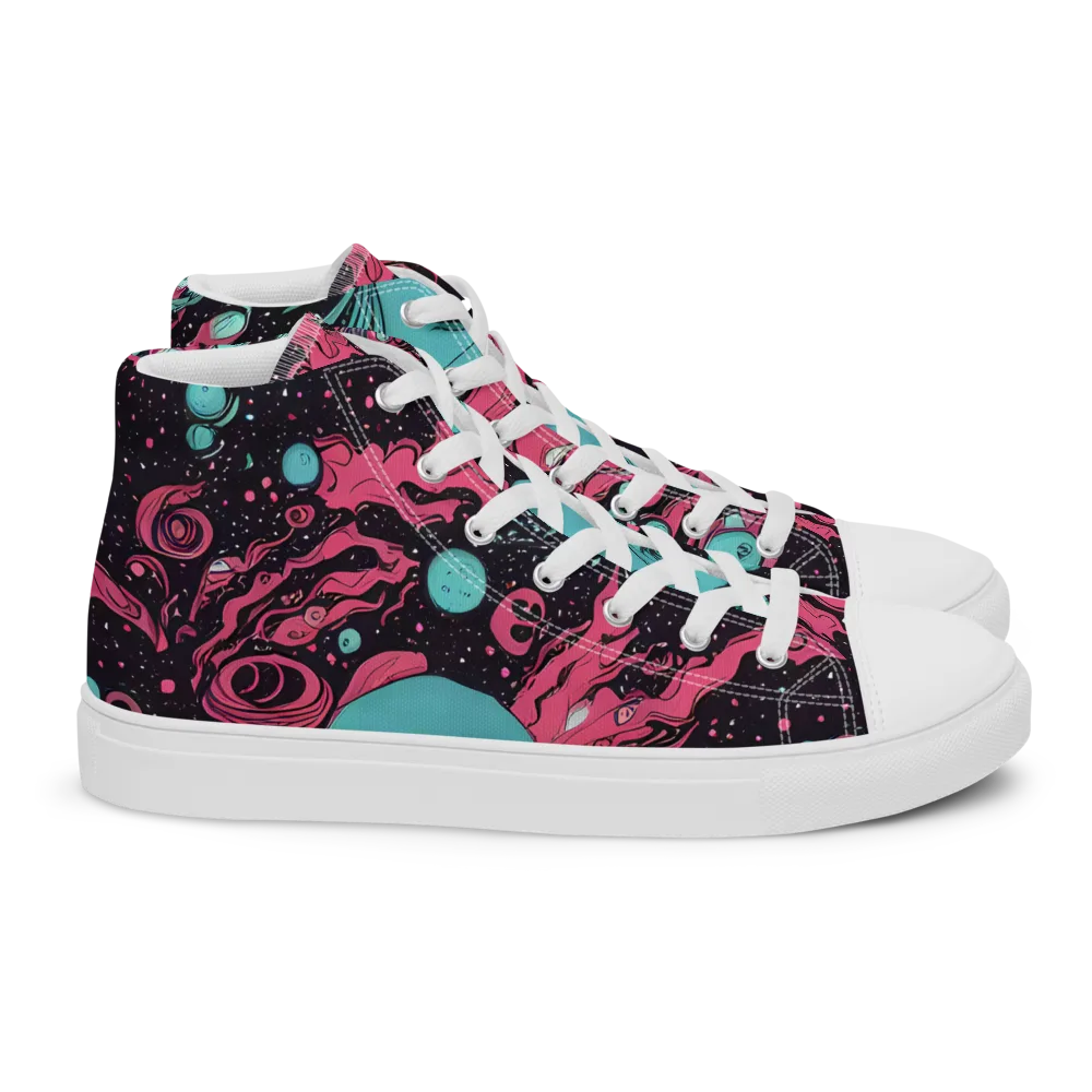 Spectral Dreamer on Women's High Top Canvas Shoes — Right