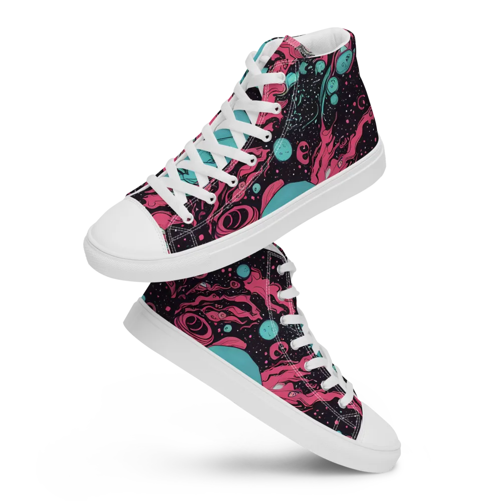 Spectral Dreamer on Women's High Top Canvas Shoes — Front