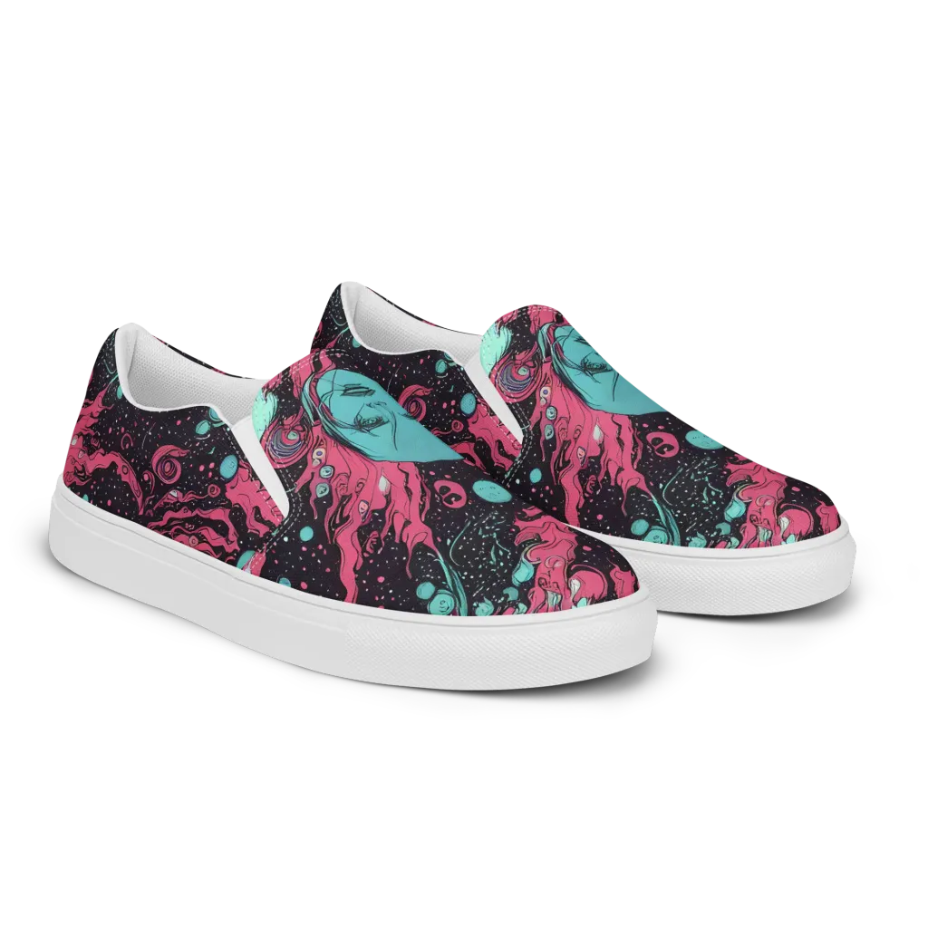 Spectral Dreamer on Men's Slip-On Canvas Shoes — Right Front