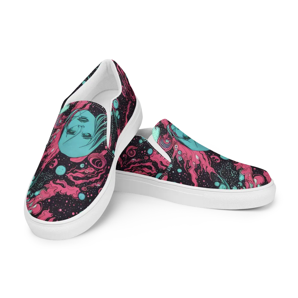 Spectral Dreamer on Men's Slip-On Canvas Shoes — Left Front