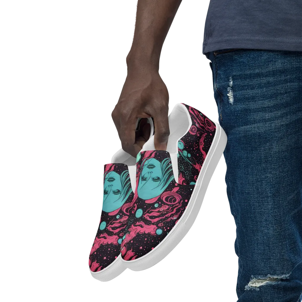 Spectral Dreamer on Men's Slip-On Canvas Shoes — Left Front