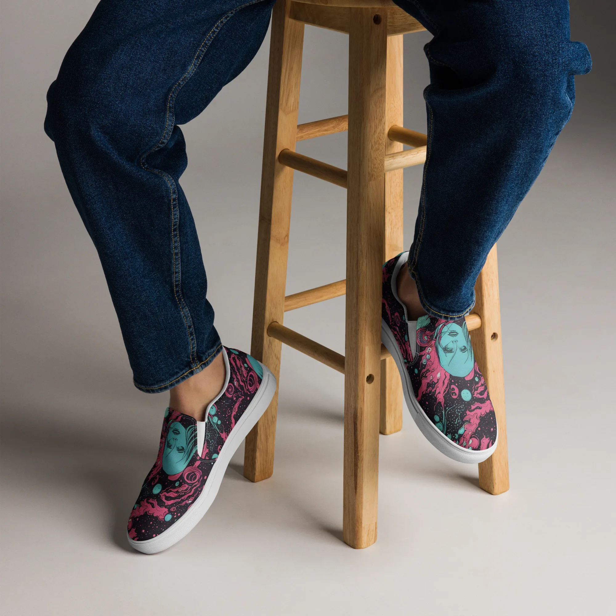 Spectral Dreamer on Men's Slip-On Canvas Shoes — Front