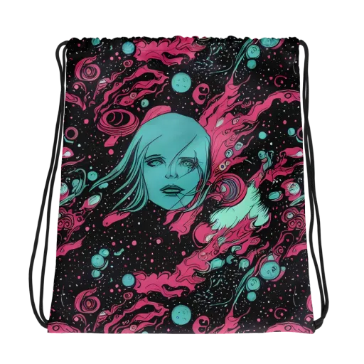 Spectral Dreamer on a Drawstring Bag