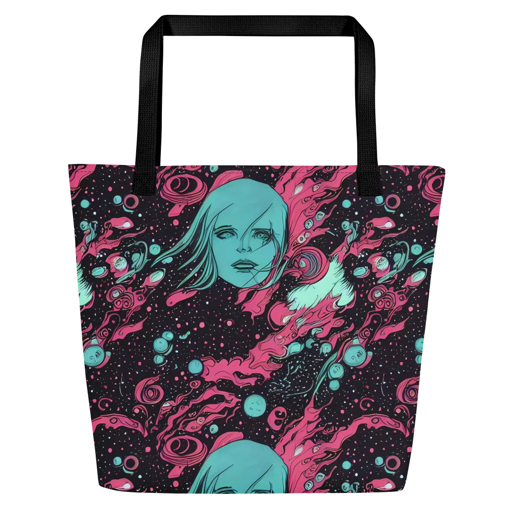 Spectral Dreamer on Large Tote Bag W/ Pocket — Front