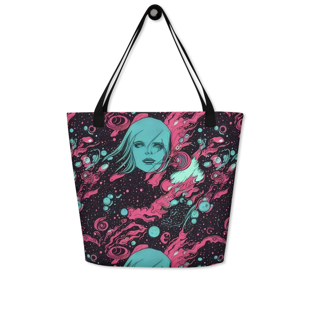 Spectral Dreamer on Large Tote Bag W/ Pocket — Front