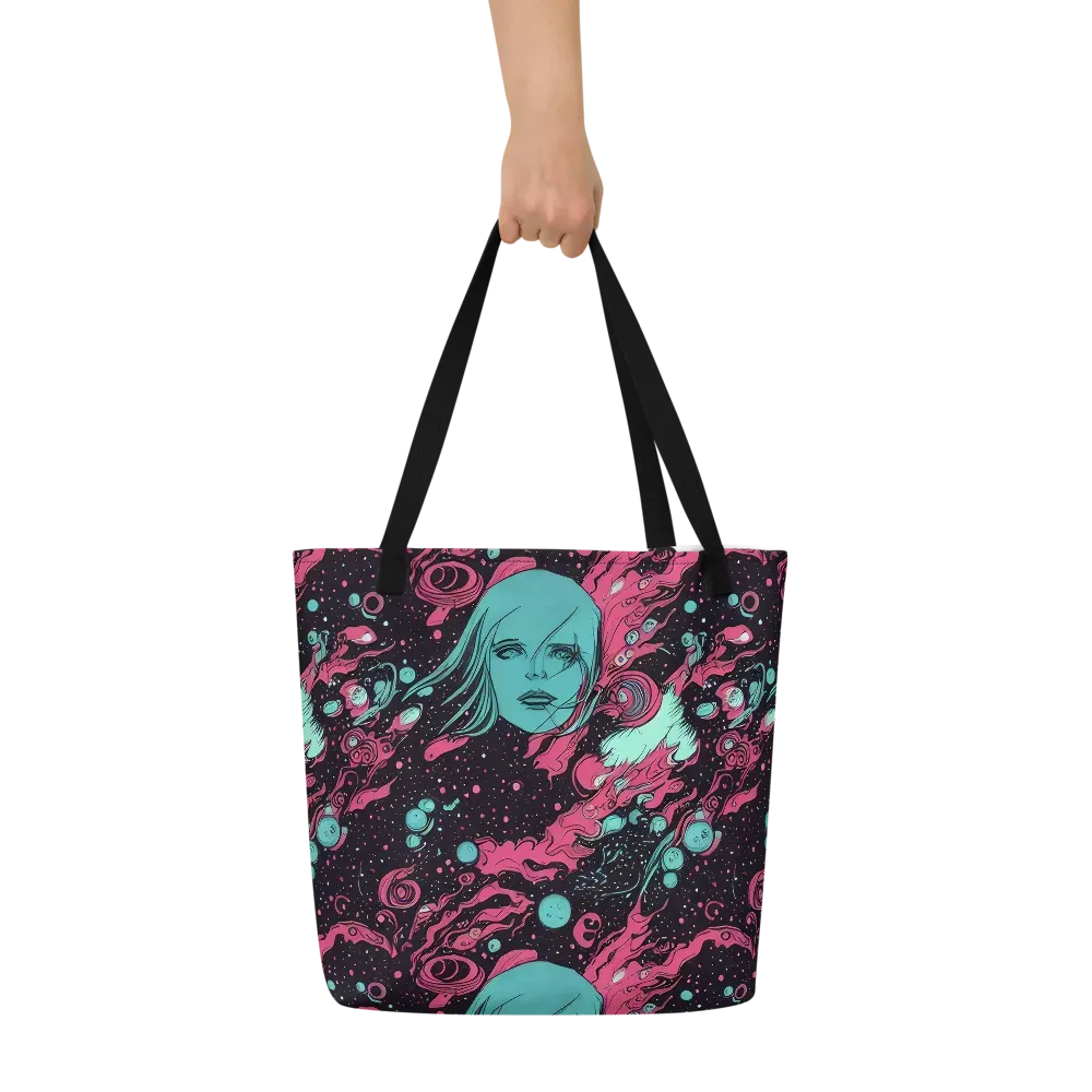 Spectral Dreamer on Large Tote Bag W/ Pocket — Front