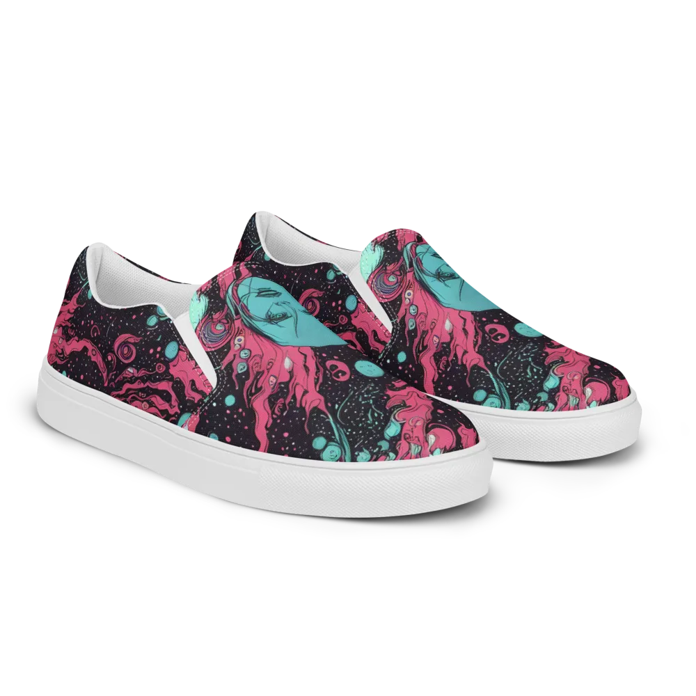 Spectral Dreamer on Women's Slip-On Canvas Shoes — Right Front