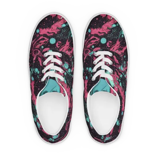 Spectral Dreamer on a Men's Lace-Up Canvas Shoes