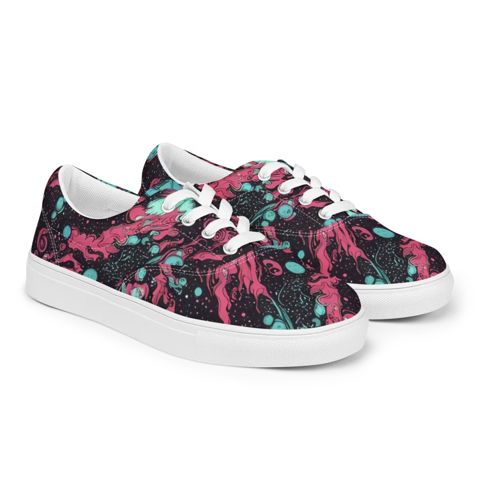 Spectral Dreamer on Men's Lace-Up Canvas Shoes — Right Front