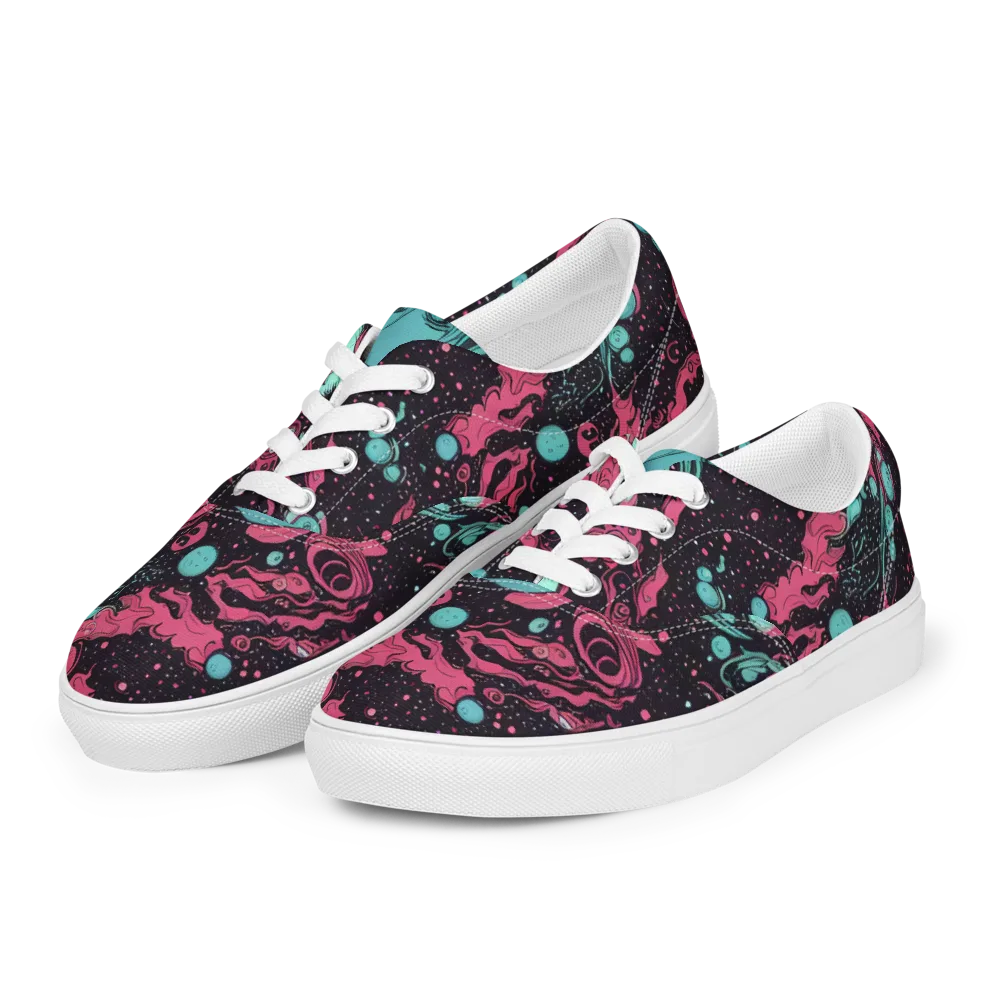 Spectral Dreamer on Men's Lace-Up Canvas Shoes — Left Front