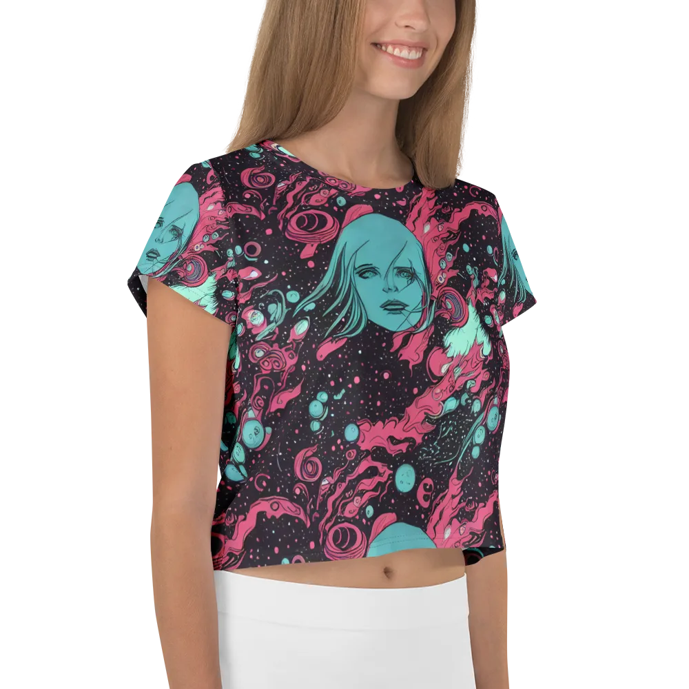 Spectral Dreamer on Crop Tee — Right