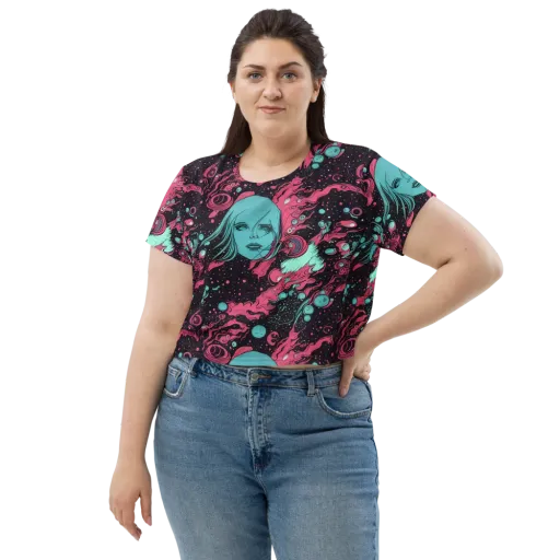 Spectral Dreamer on a Crop Tee