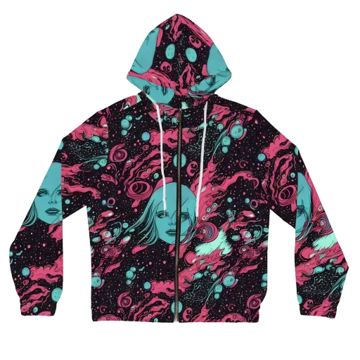 Spectral Dreamer on a Women's Full-Zip Hoodie
