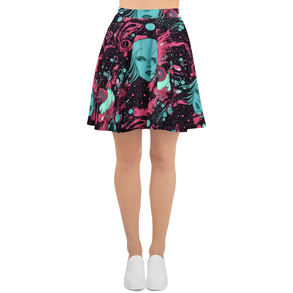 Spectral Dreamer on Skater Skirt — Front