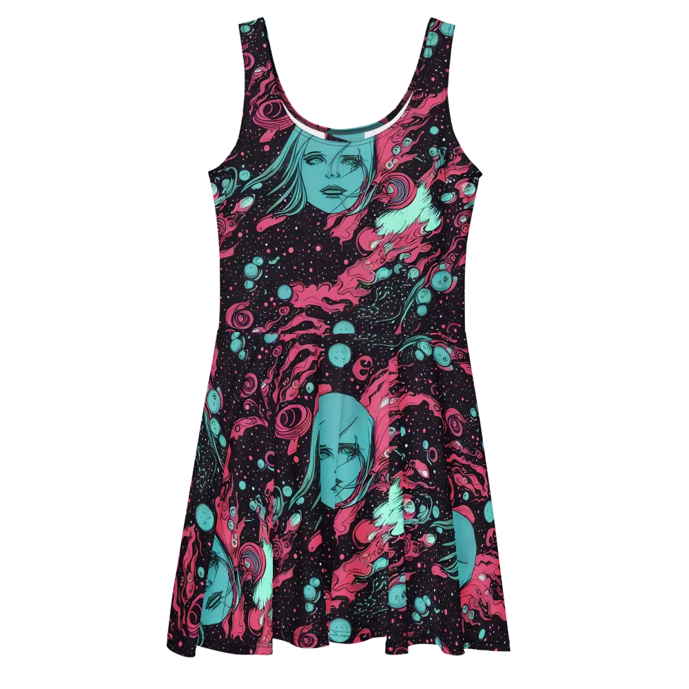 Spectral Dreamer on Skater Dress — Front