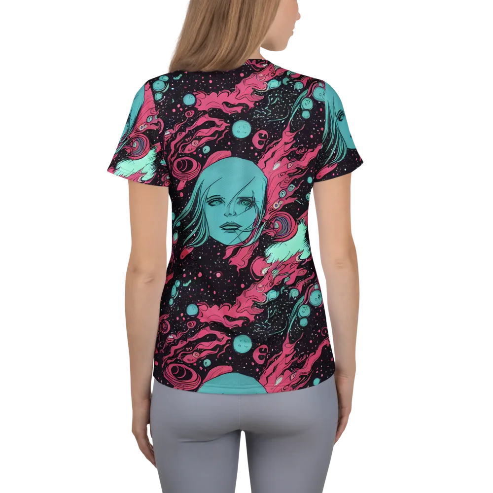 Spectral Dreamer on Women's Athletic T-Shirt — Back