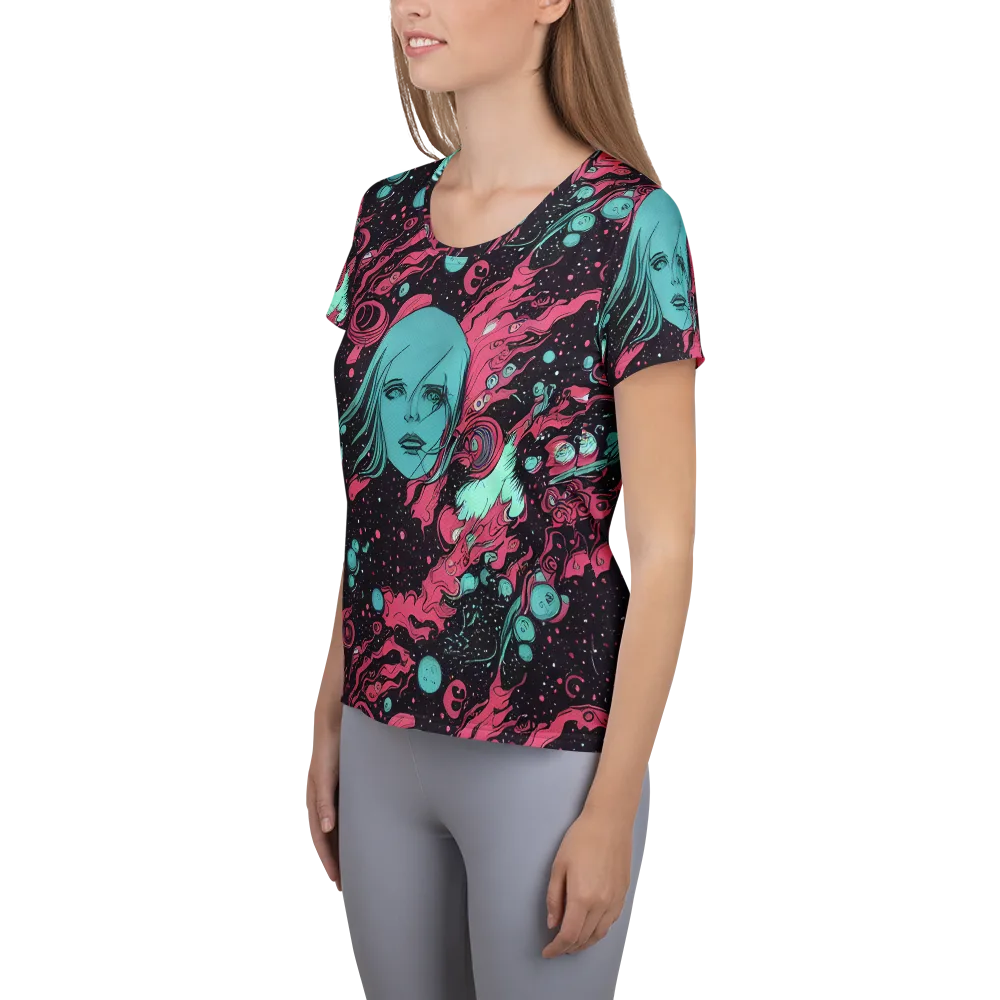 Spectral Dreamer on Women's Athletic T-Shirt — Left