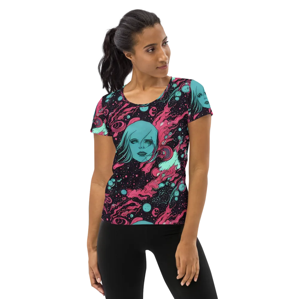 Spectral Dreamer on Women's Athletic T-Shirt — Front