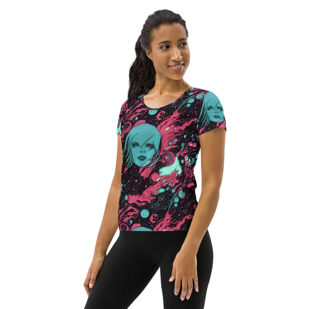 Spectral Dreamer on Women's Athletic T-Shirt — Left