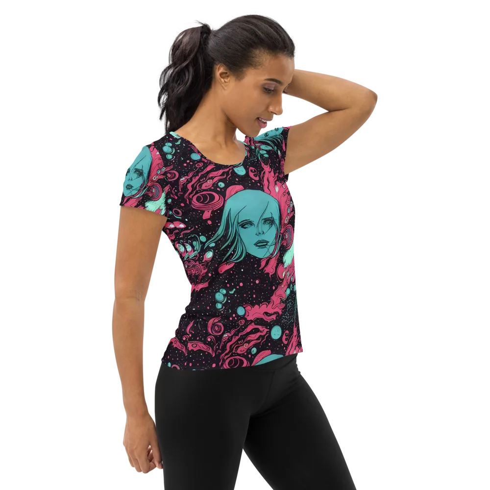 Spectral Dreamer on Women's Athletic T-Shirt — Right