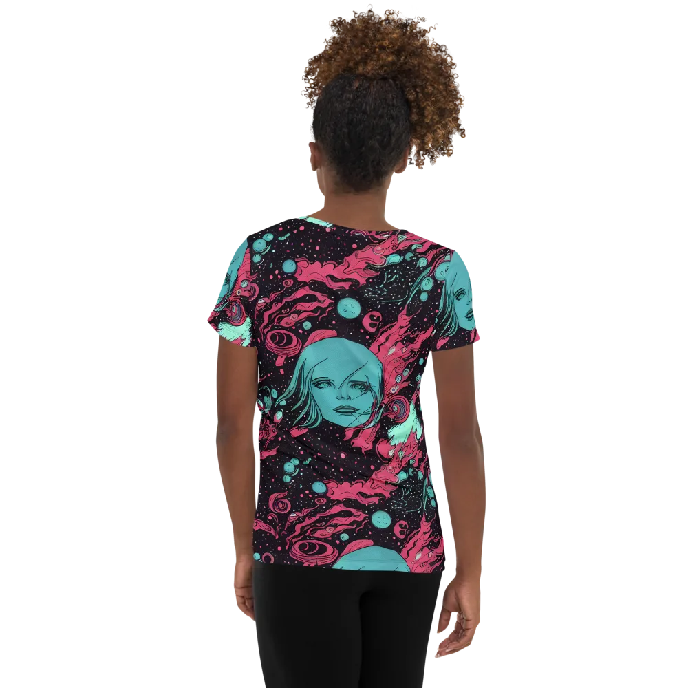 Spectral Dreamer on Women's Athletic T-Shirt — Back