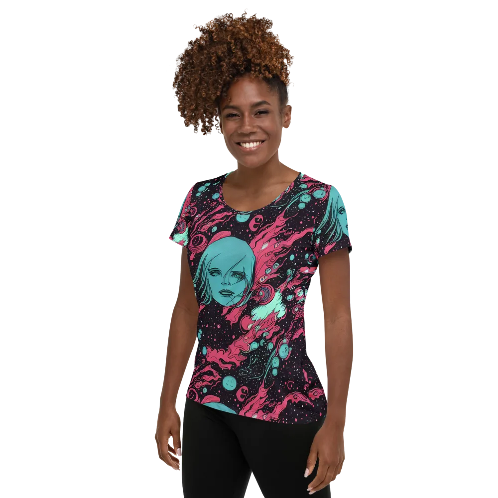 Spectral Dreamer on Women's Athletic T-Shirt — Left