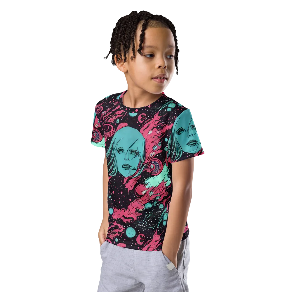 Spectral Dreamer on Kids Crew Neck T-Shirt — Left Front