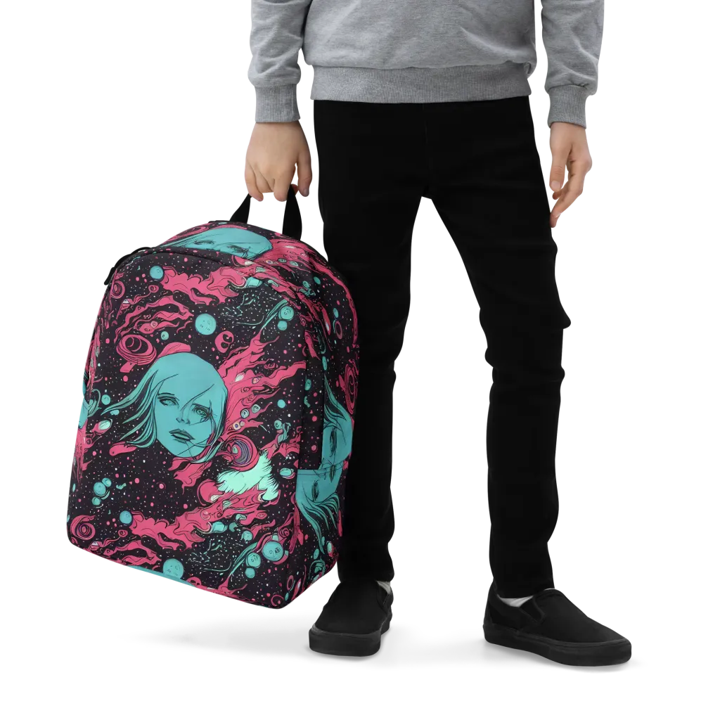 Spectral Dreamer on Minimalist Backpack — Zoomed-in