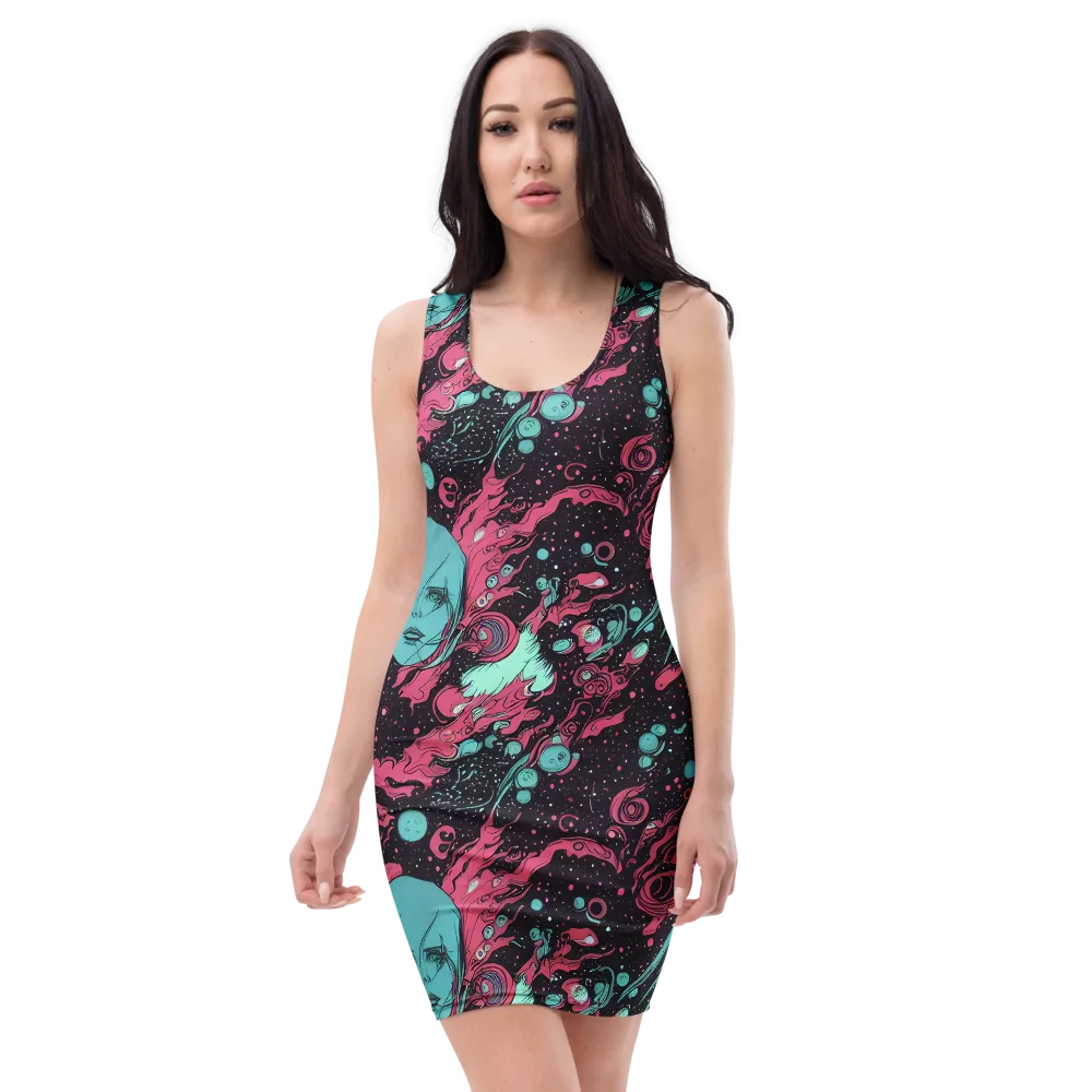 Spectral Dreamer on Bodycon Dress — Front