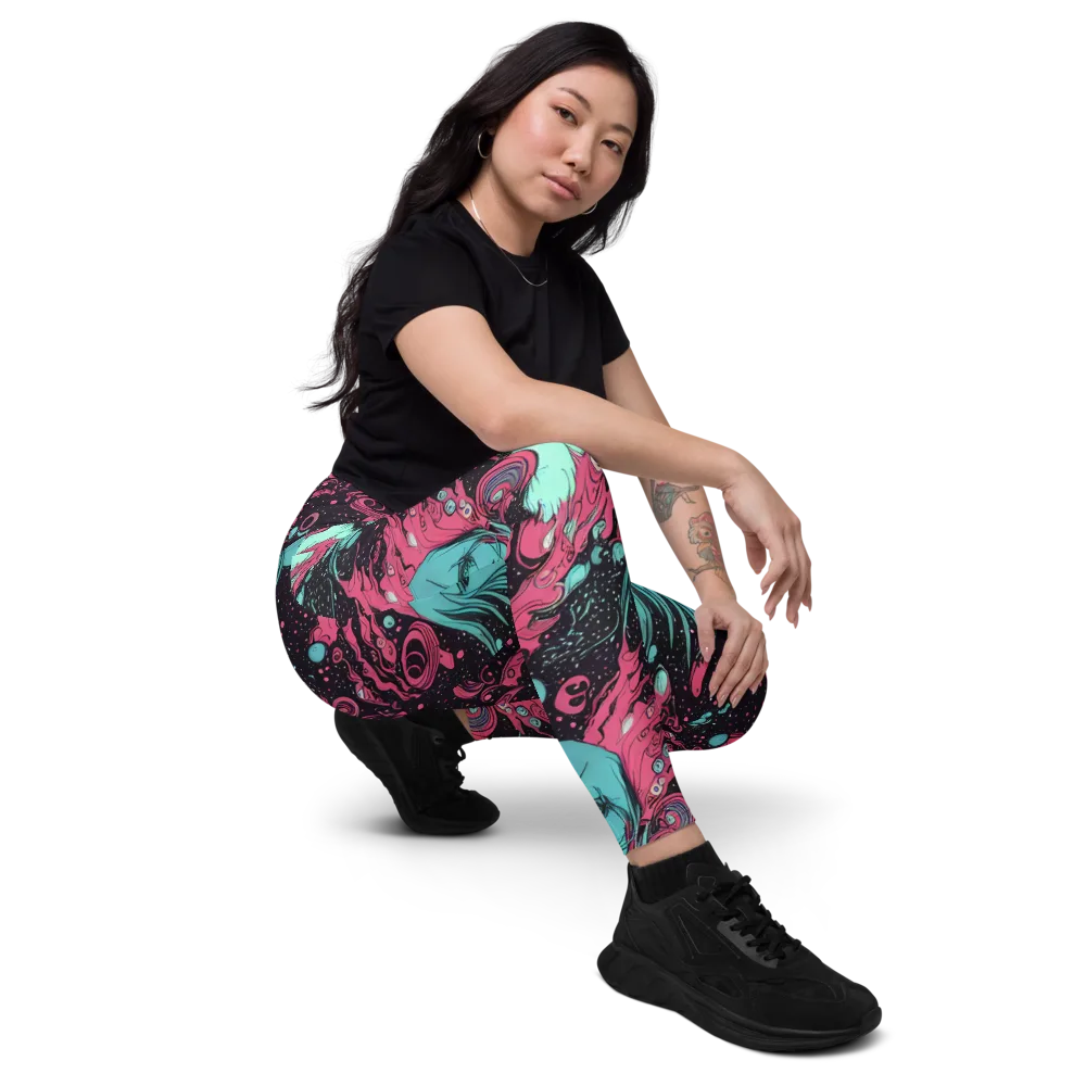 Spectral Dreamer on Leggings with Pockets — Right Front
