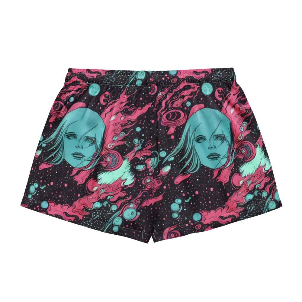 Spectral Dreamer on Women's Pajama Shorts — Back