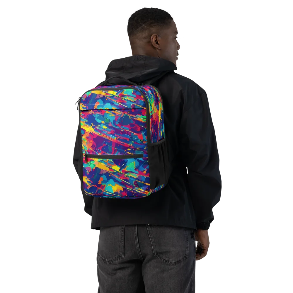Spectrum Streaks on Utility Backpack — Back